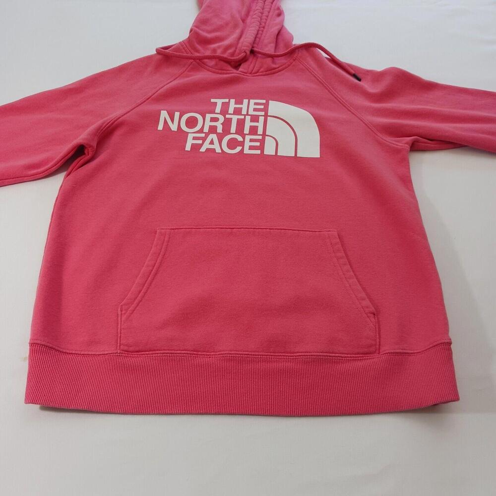The North Face Women's Pink Cotton Blend Pullover Drawstring Hoodie Sweatshirt M - Picture 12 of 16